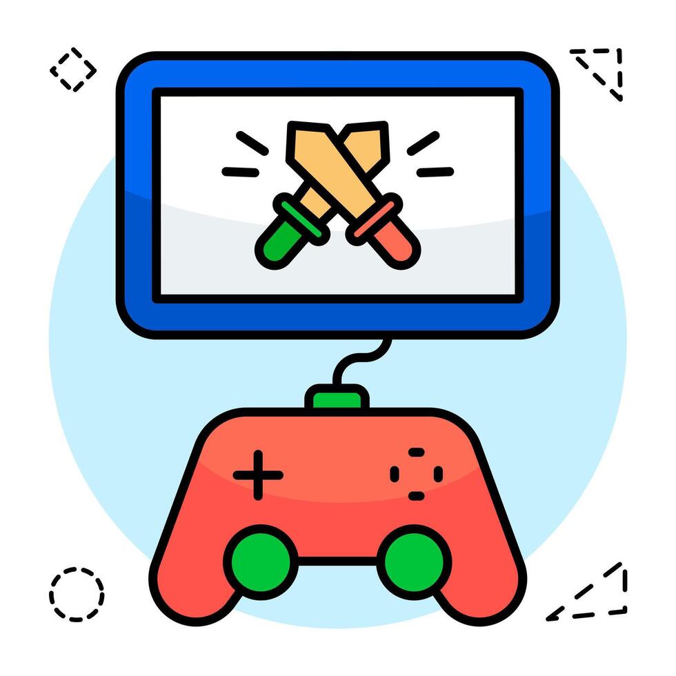 A design, icon of swords game vector