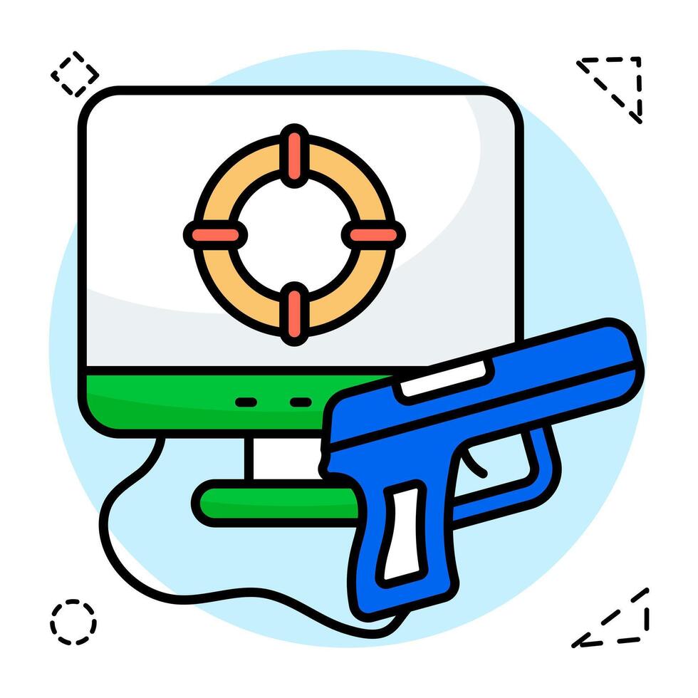 Premium download icon of shooting game vector