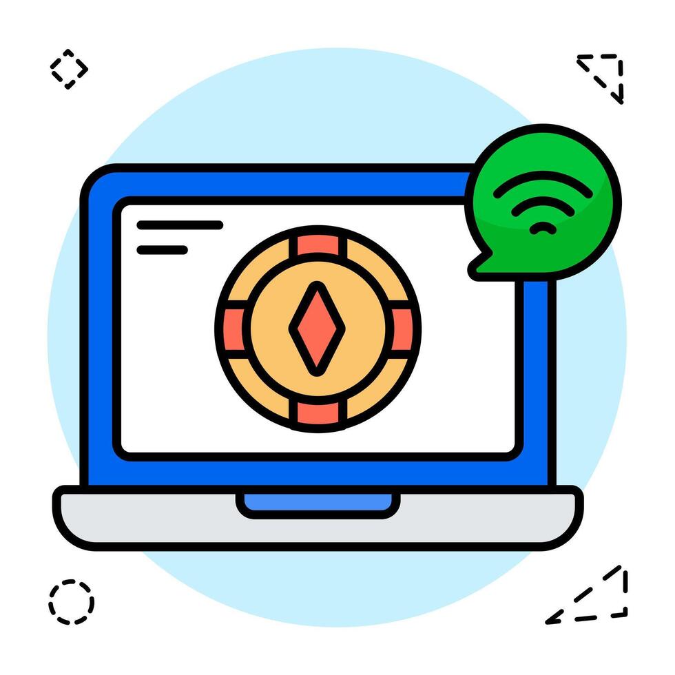 A design icon of casino tokens vector