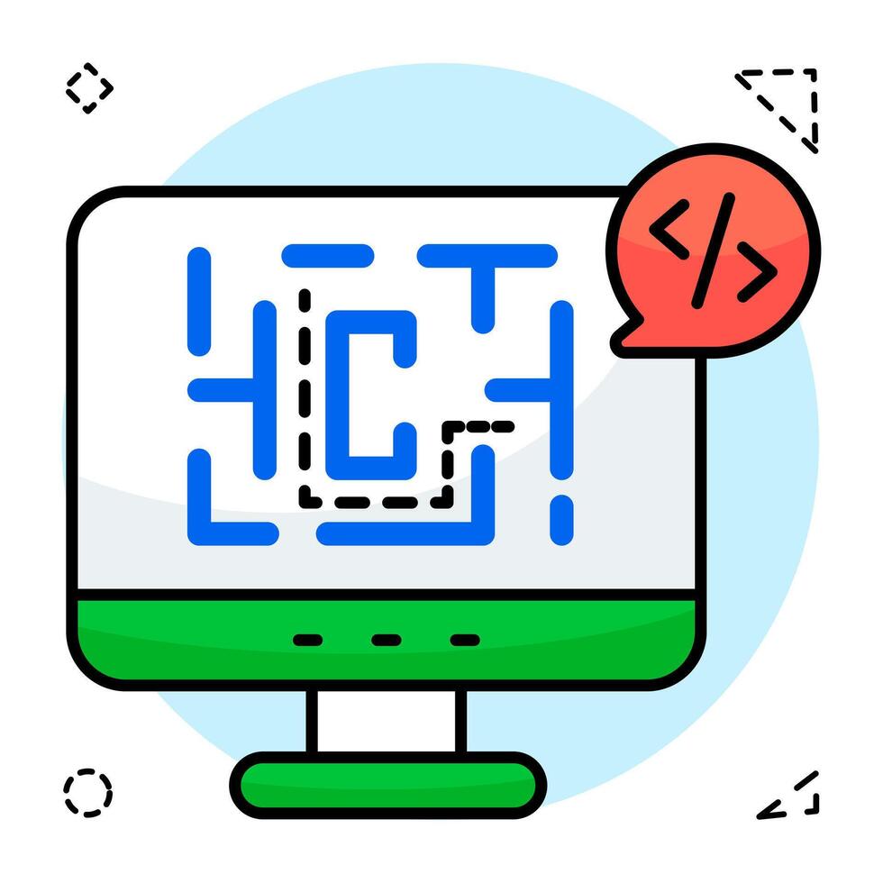 Trendy design icon of labyrinth computer game vector