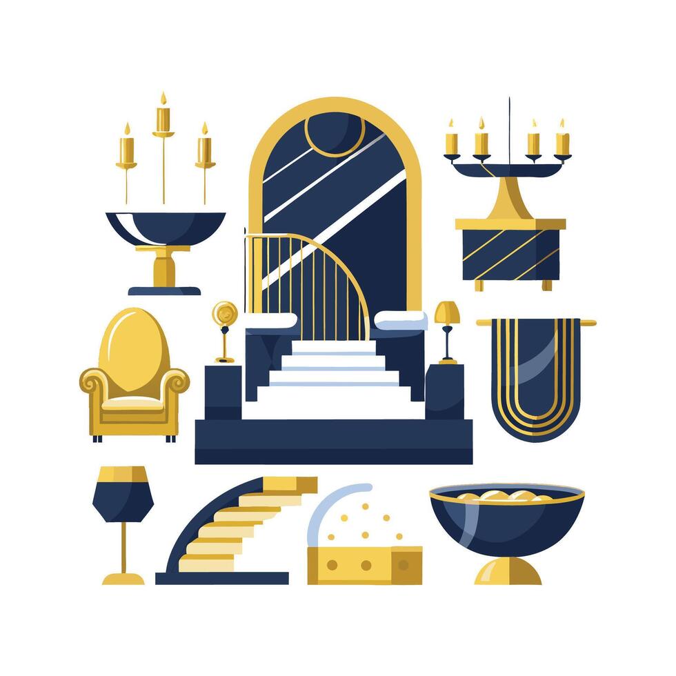 Quality Icons for Luxury Features vector