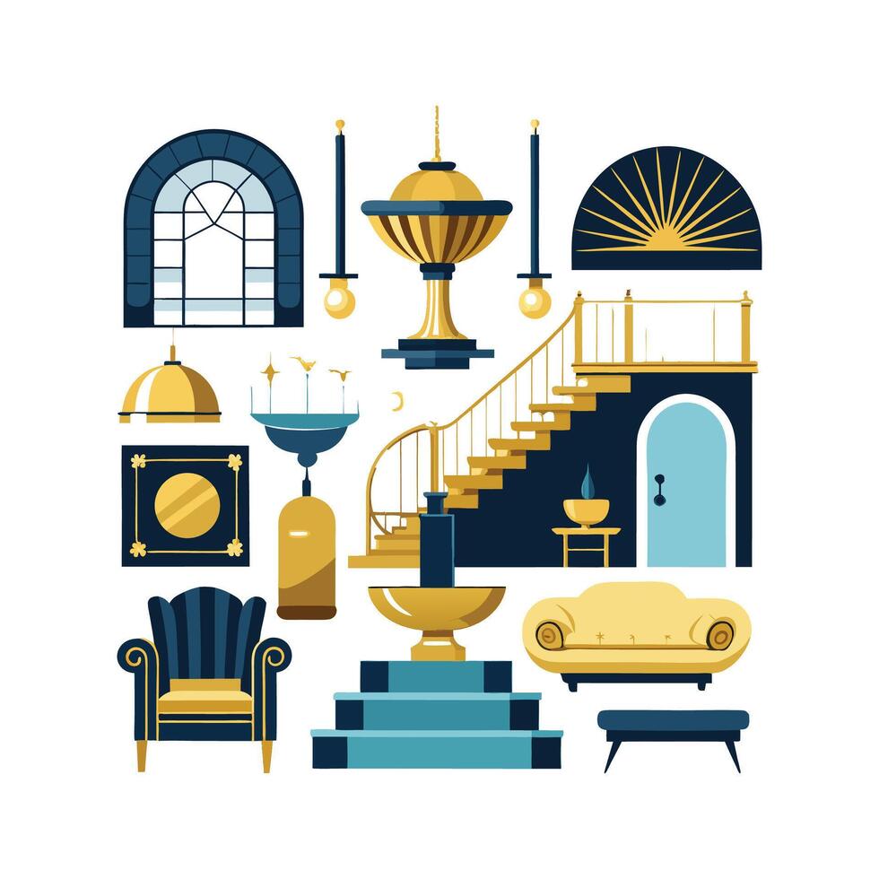 Quality Icons for Elegant Luxury Design Features vector