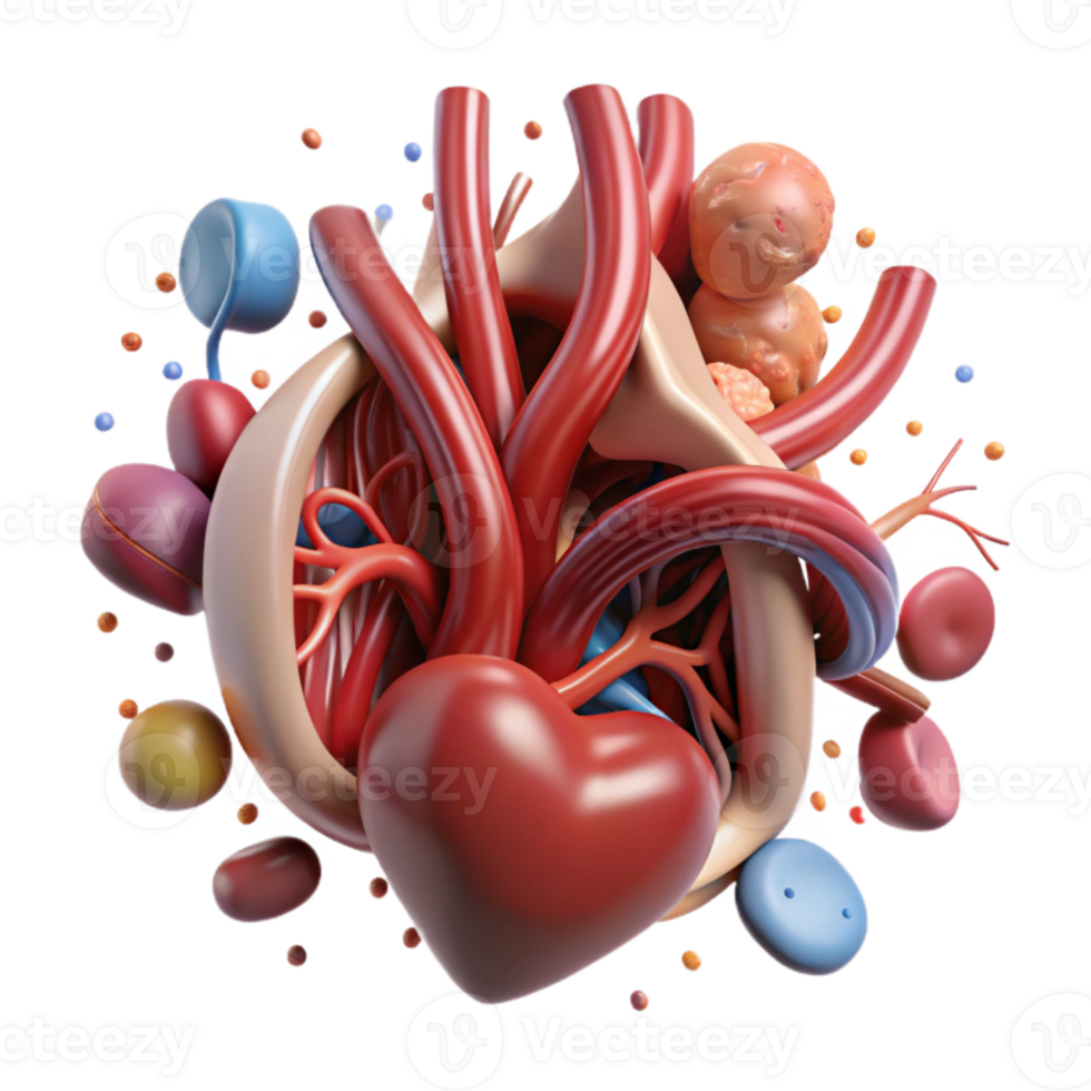 impressive contemporary Circulatory System Blood Vessels Cutout for Medical Visuals high quality png