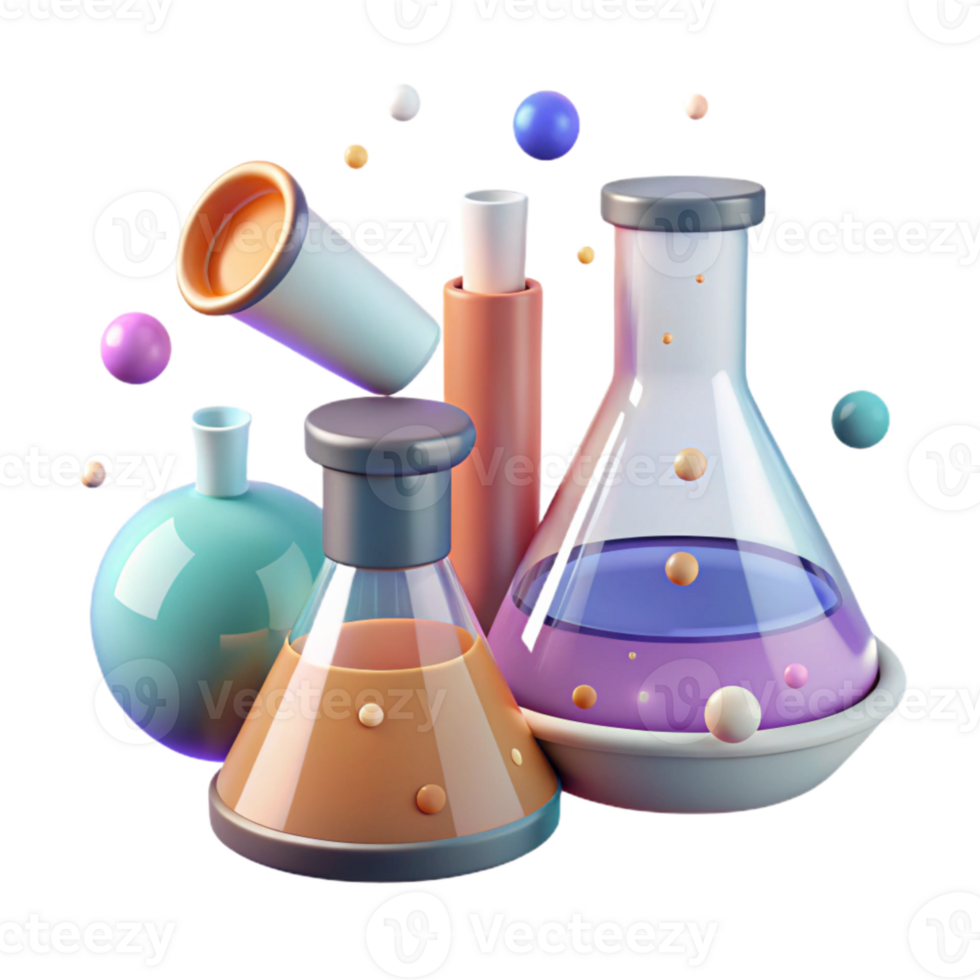 extraordinary minimalist Clean Beaker Flask Chemical Equipment Transparent for Lab Use premium png