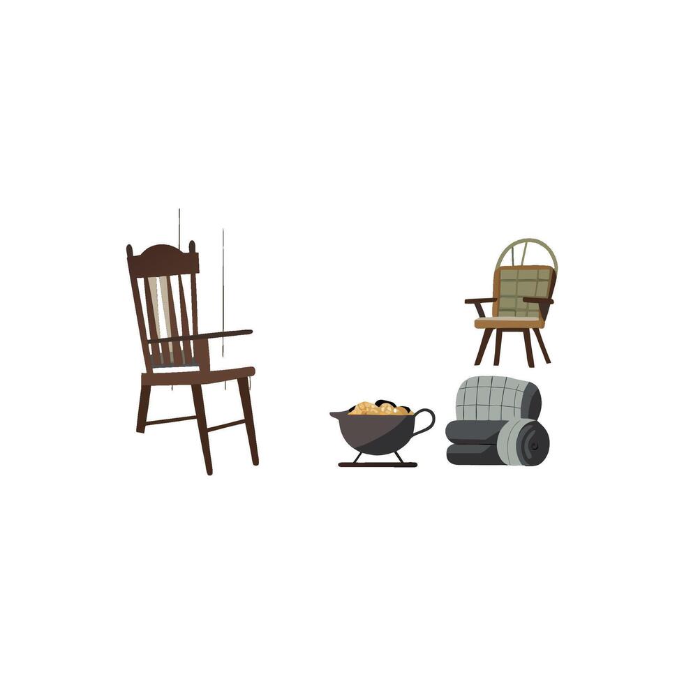 Elegant Icons for Rustic Farmhouse Interior Arrangements vector