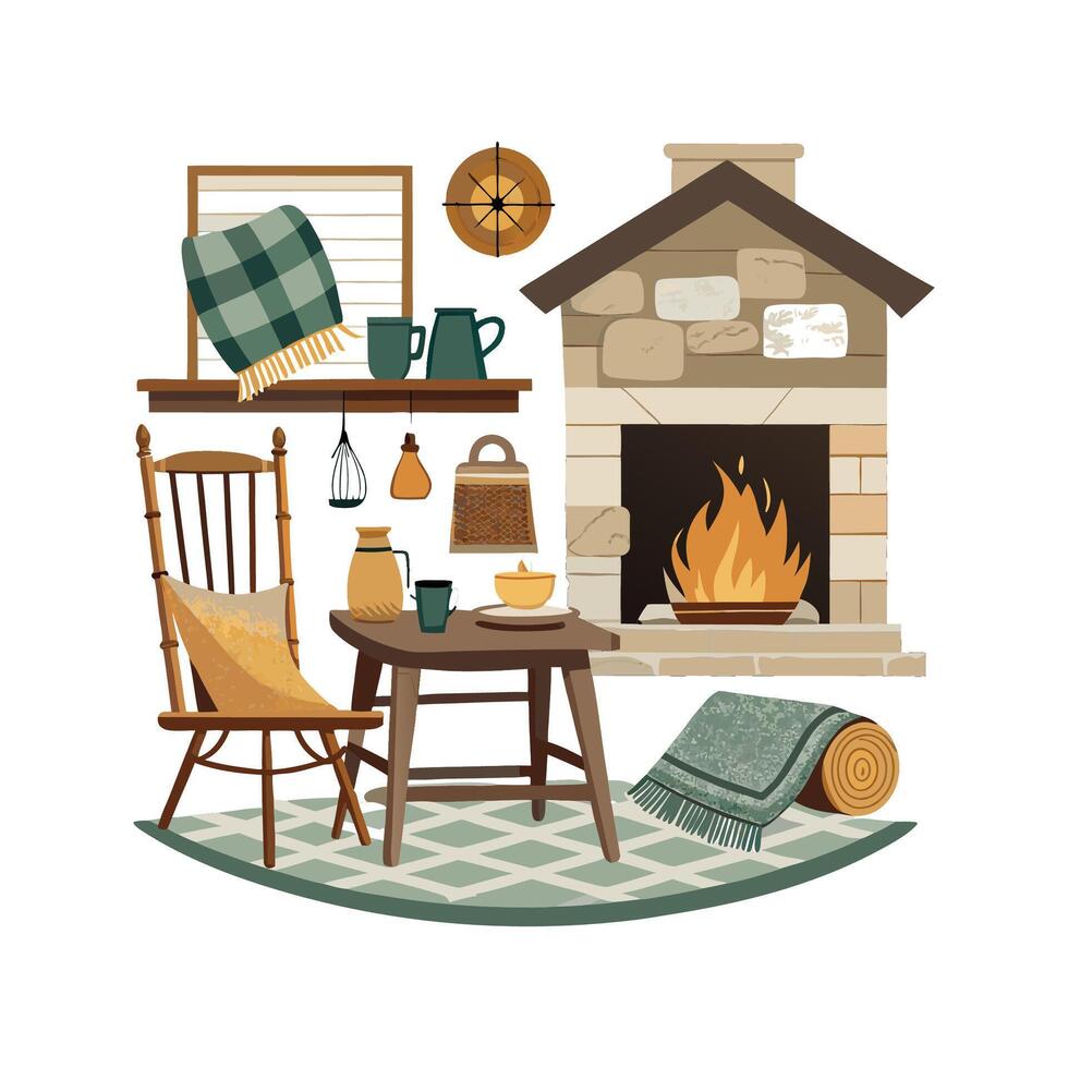 Stylish Icons for Engaging Rustic Farmhouse Projects vector