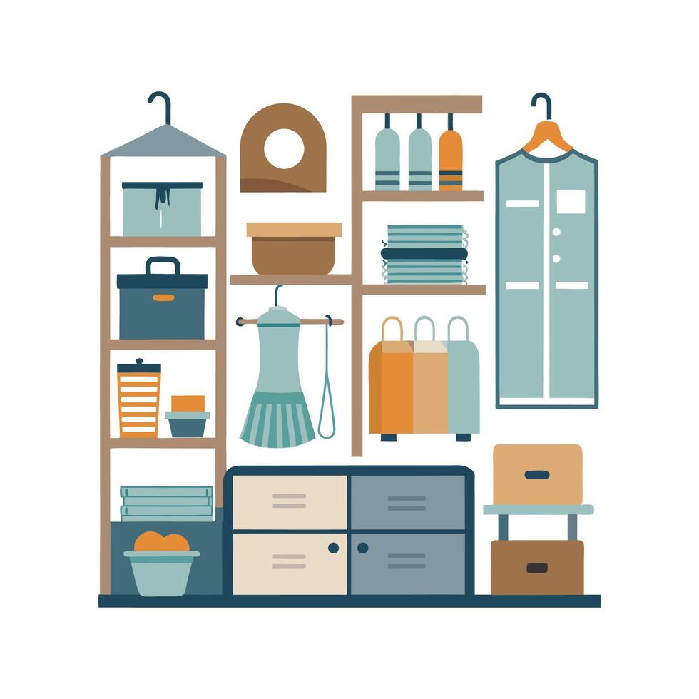 Creative Icons for Custom Storage Solutions vector