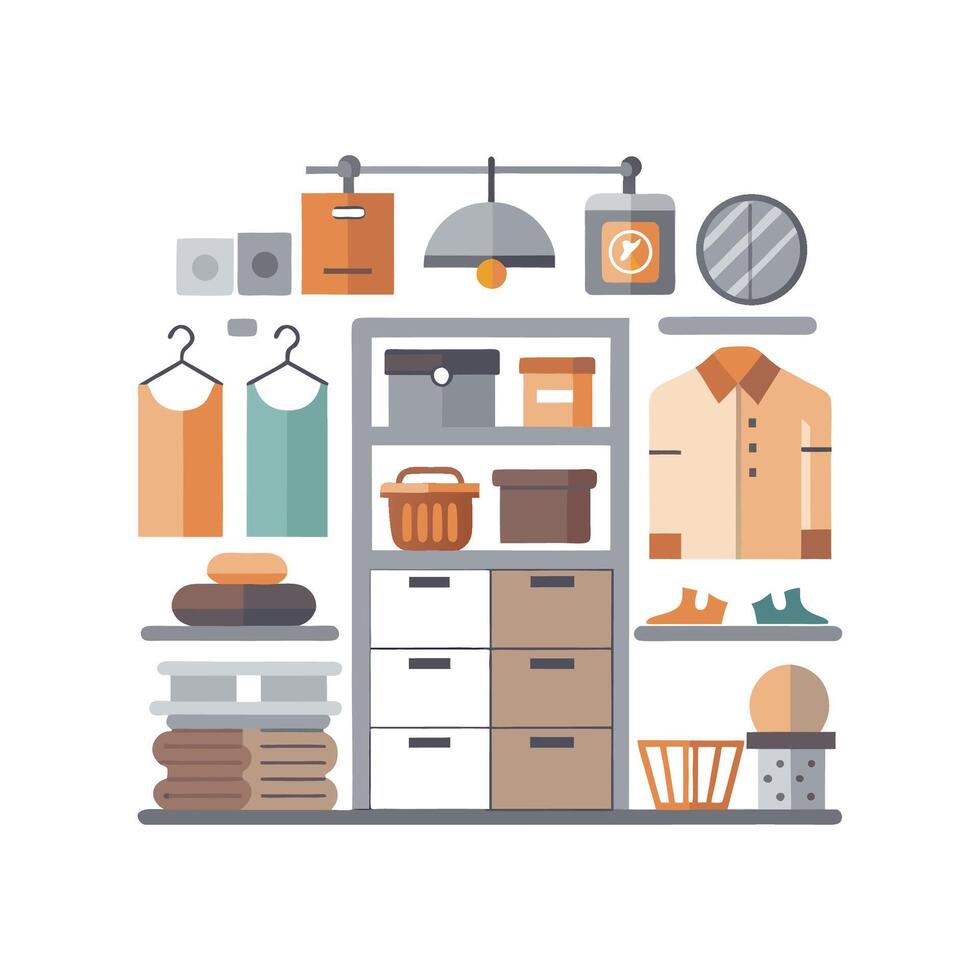 Creative Icons for Contemporary Storage Solutions vector