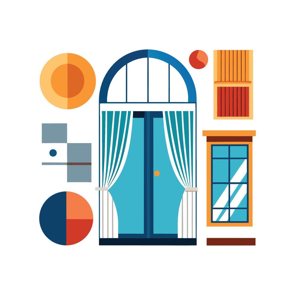 Diverse Icons for Stylish Modern Windows vector