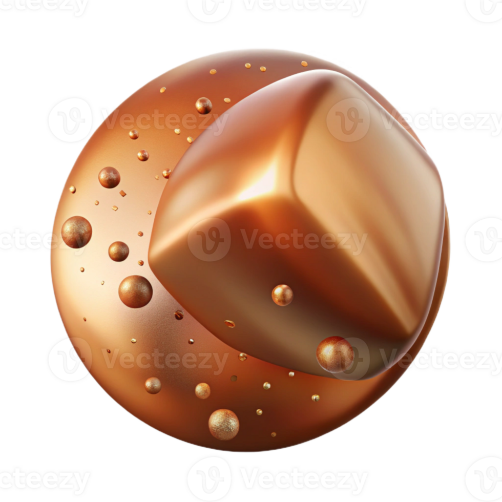 magnificent artistic Copper Gradient Texture Smooth Transition Transparent for Web Graphics high quality png