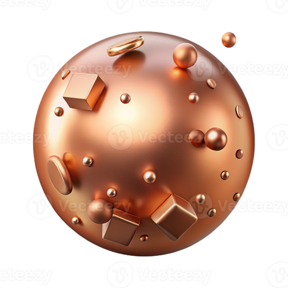 serene classic Copper Metal Brushed Texture Transparent for 3d Models high quality png