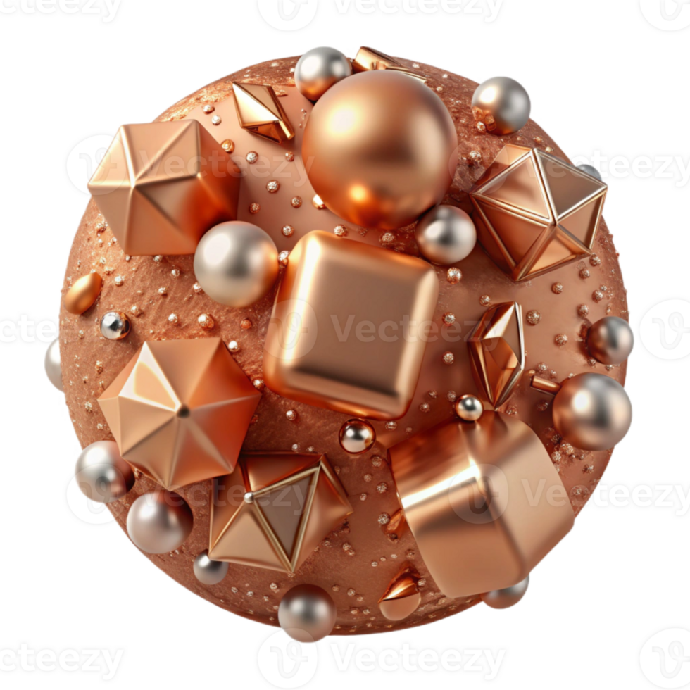 elegant creative Copper Texture Abstract Pattern Transparent for Branding premium png