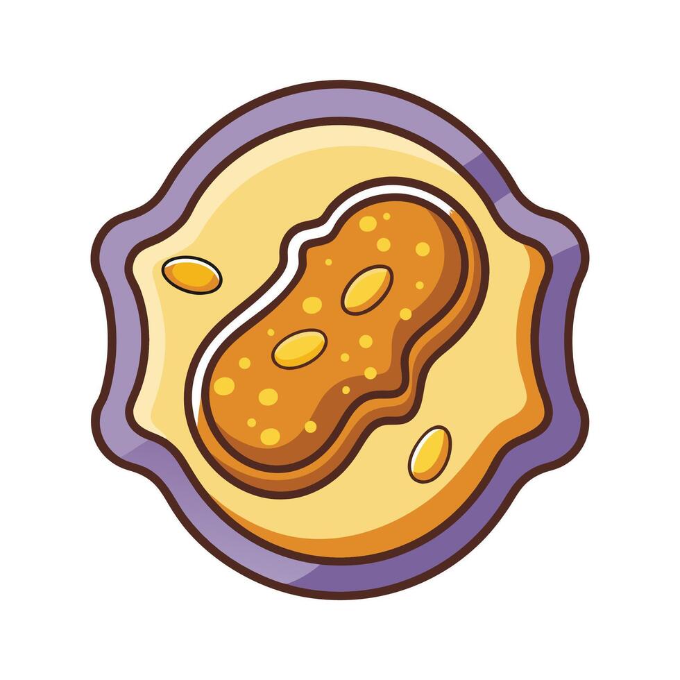 Bacteria in Expired Nut Butters Illustrated vector