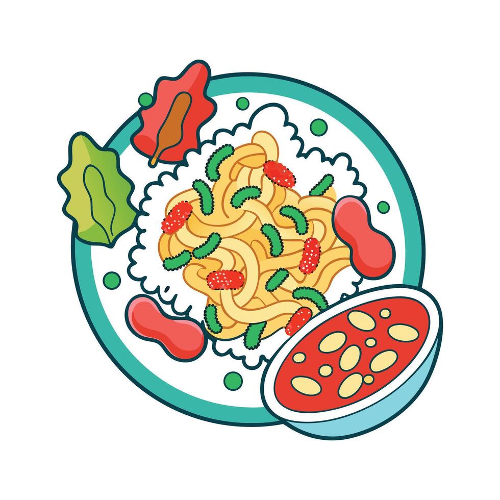 Bacteria Found in Leftover Pasta and Rice Dishes vector