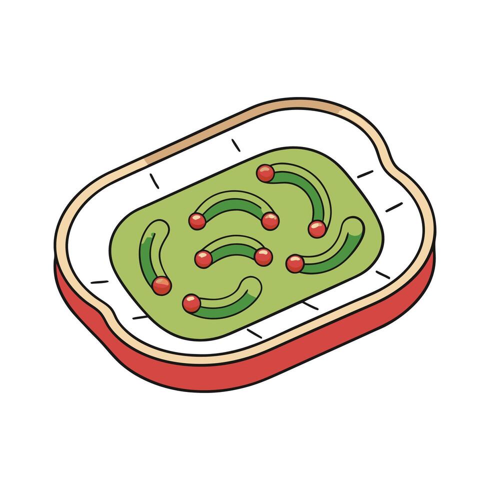 Bacterial Contamination in Old Dish Drying Mats vector