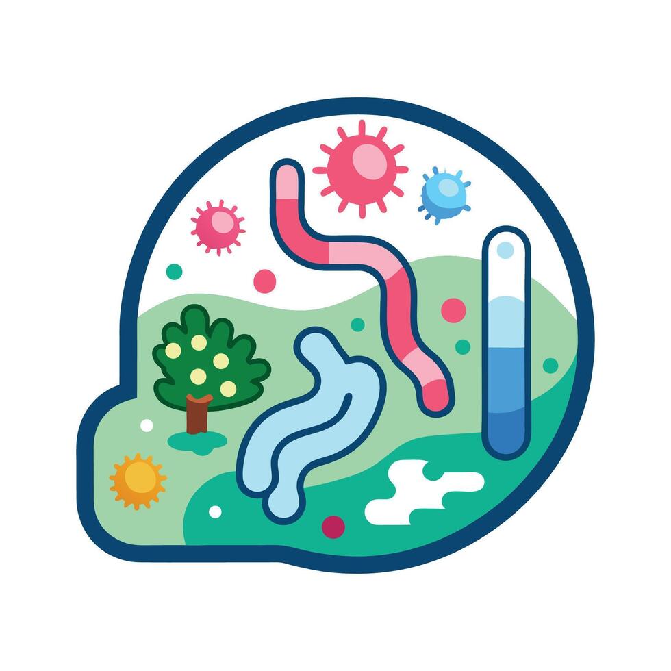 Bacteria and Disease Risks in Stagnant Water vector