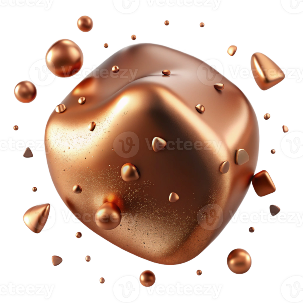 magnificent rustic Copper Texture Realistic Metal Finish Transparent for Product Visualizations authentic png