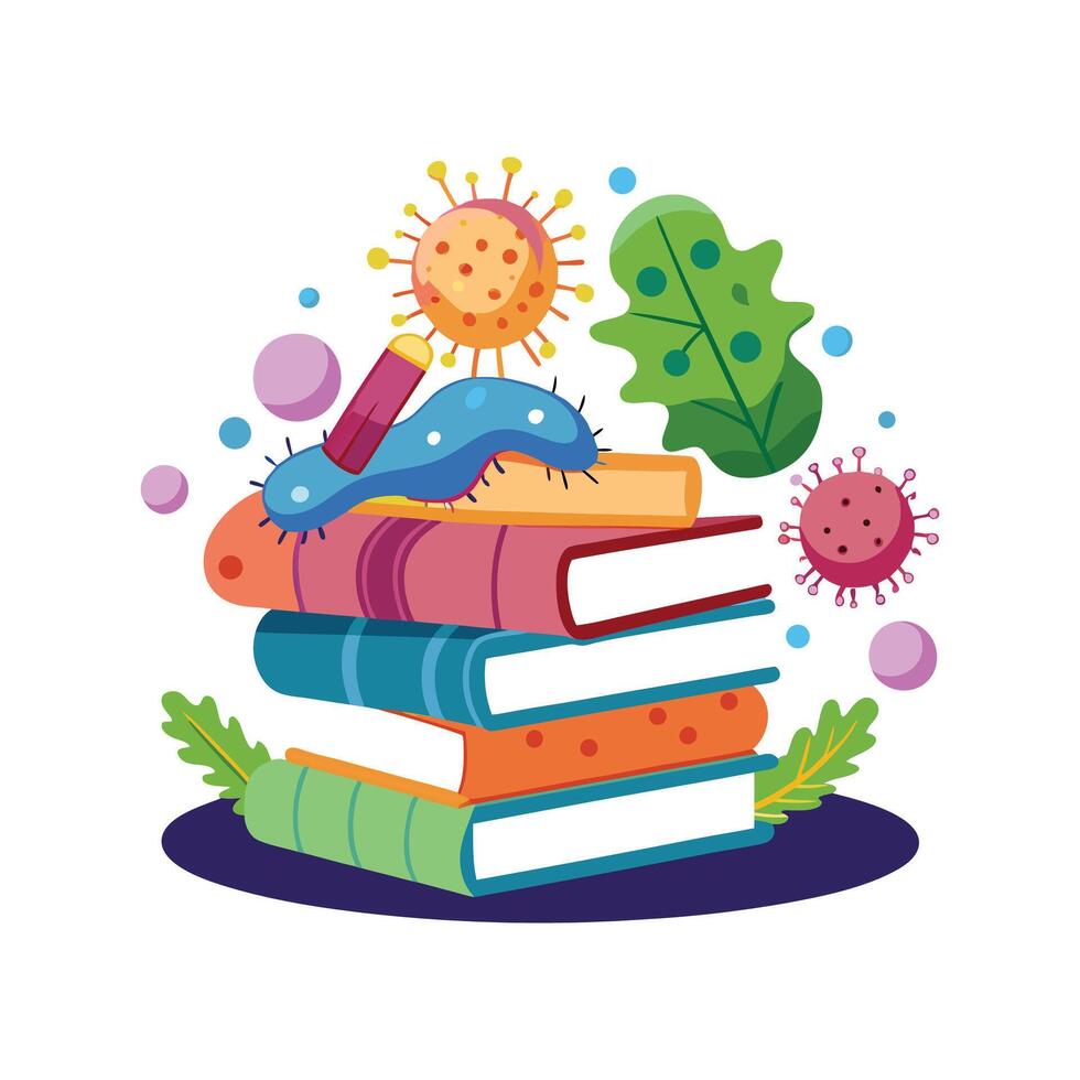 Presence of Bacteria on Books in Public Libraries vector