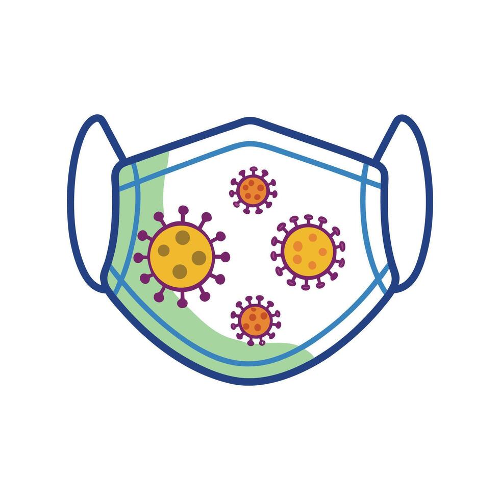 Exploring Bacterial Contamination on Cloth Face Masks vector