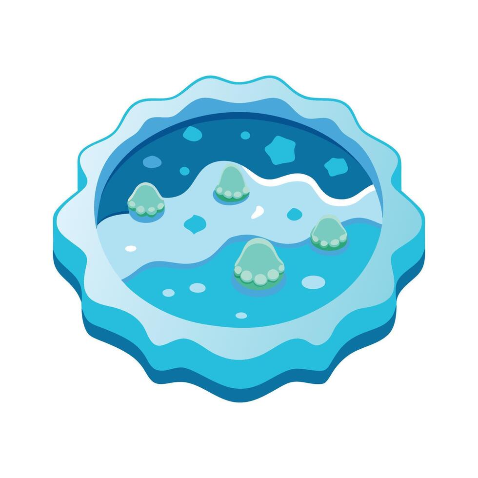 Presence of Bacteria in Antarctic Lakes Covered by Ice vector