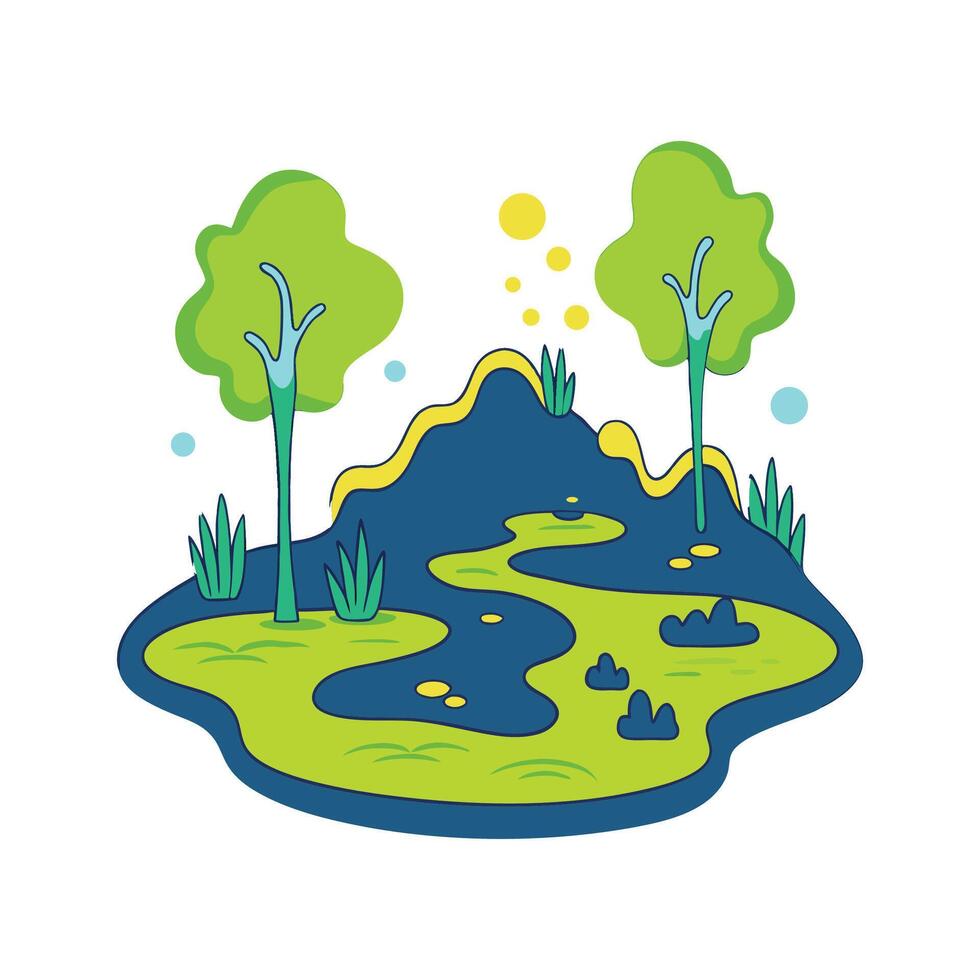 Investigating Bacteria that Produce Sulfur Gas in Swamp Ecosystems vector