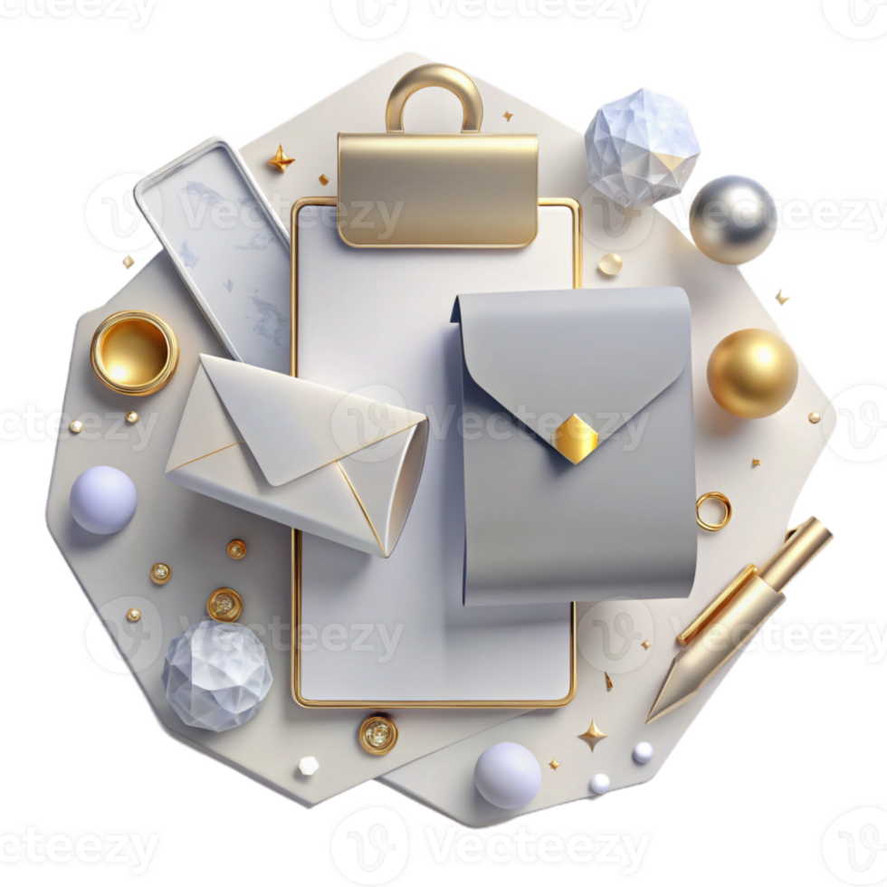 extraordinary modern Corporate Identity Mockup Blank Stationery Set Isolated png