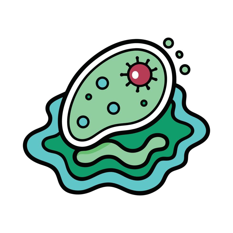 Exploring Bacterial Survival in Salty Water vector