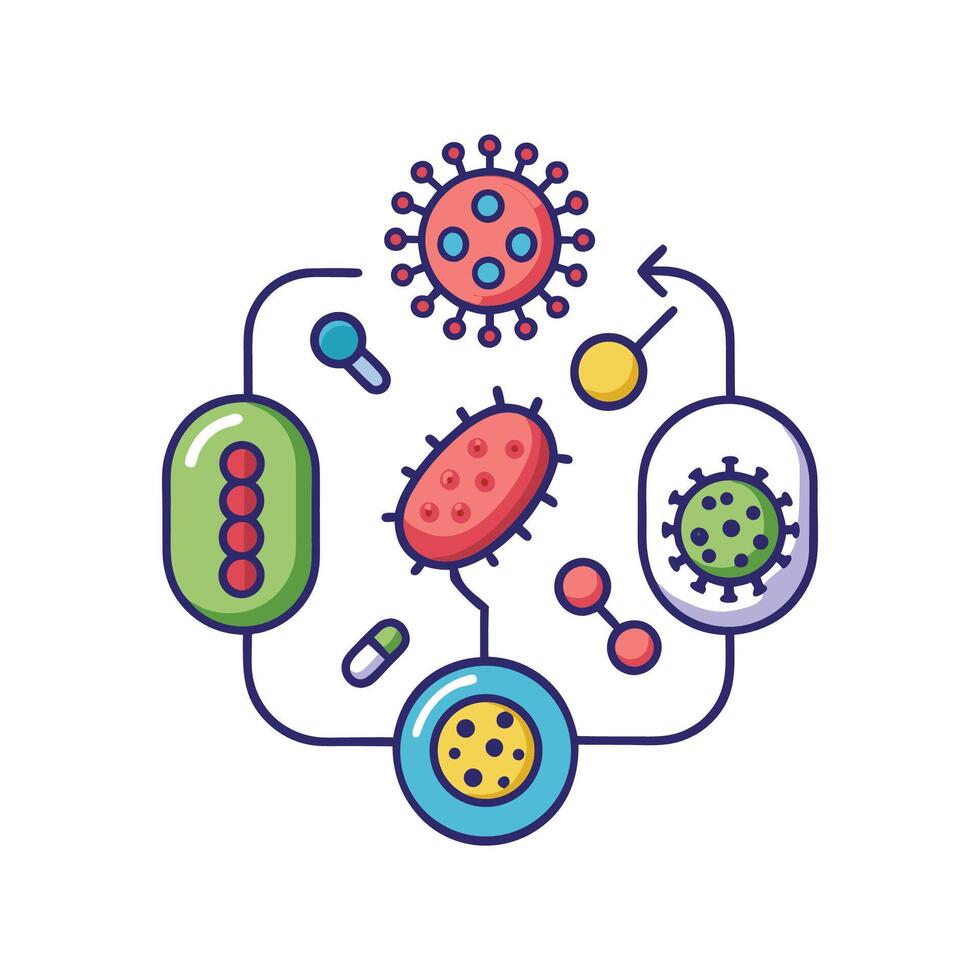 Investigating Antibiotic Resistance Transfer in Bacteria vector