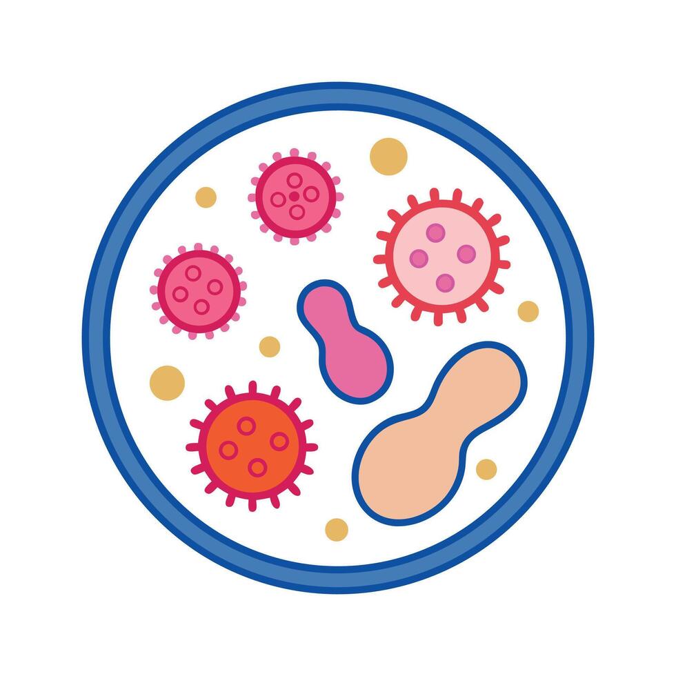 Method of Testing Bacteria Antibiotic Sensitivity vector