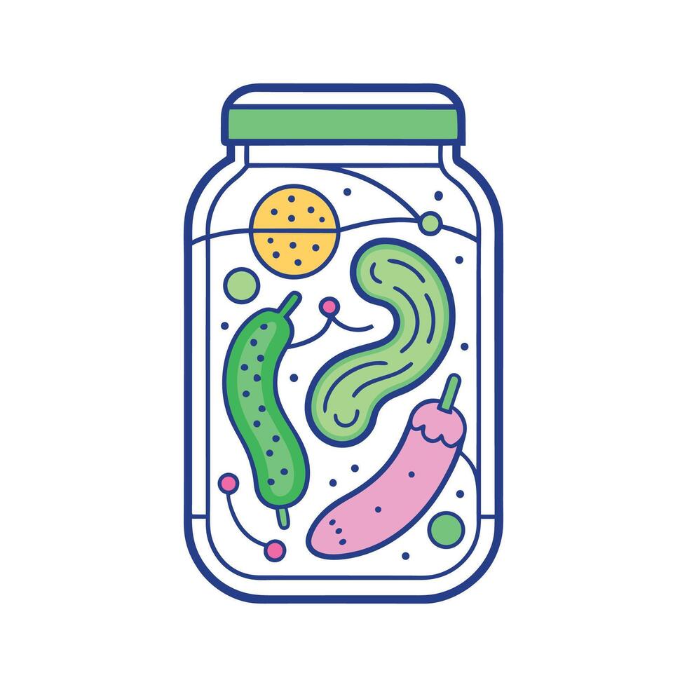 Analyzing Beneficial Bacterias Role in Pickles vector