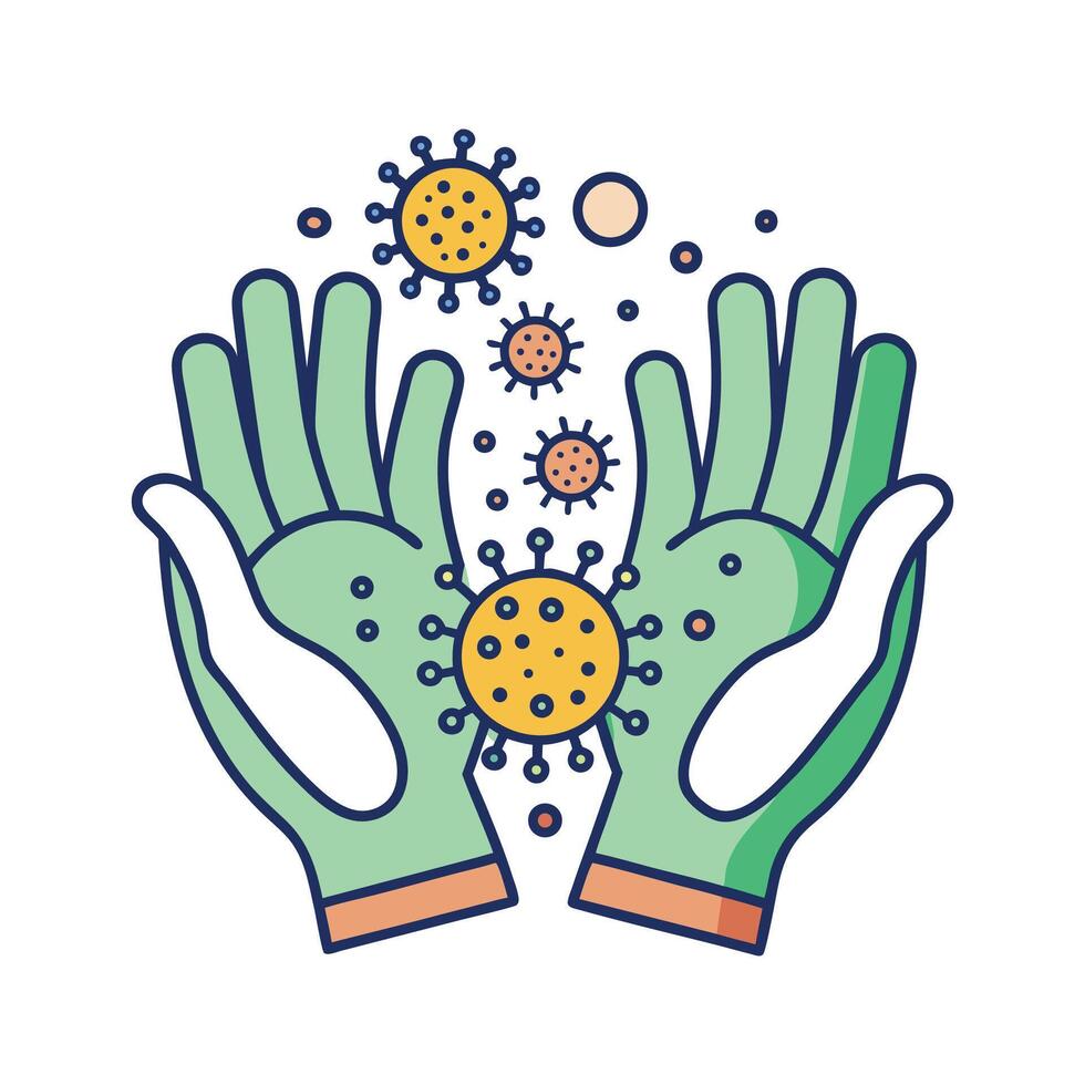 Analyzing Foodborne Bacteria Transmission on Unclean Hands vector