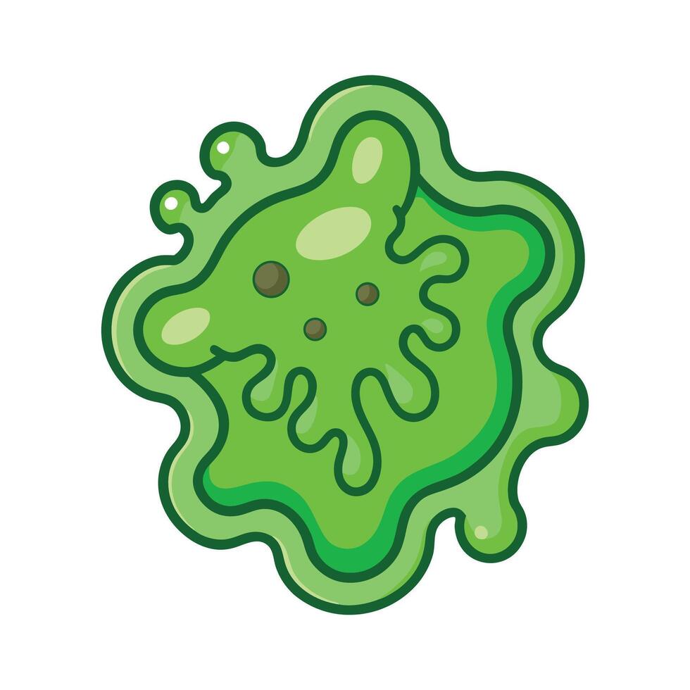 Green SlimeProducing Bacteria Overview vector