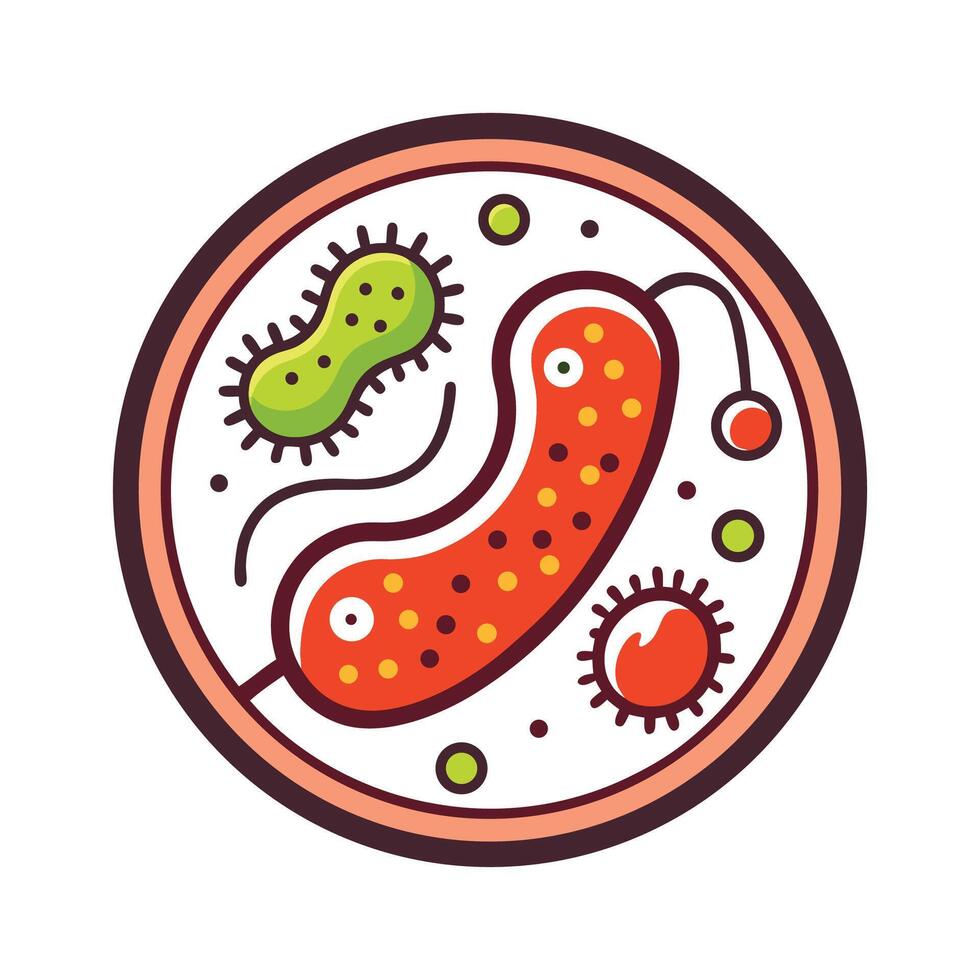 Investigating Pathogens in Contaminated Meat Samples vector