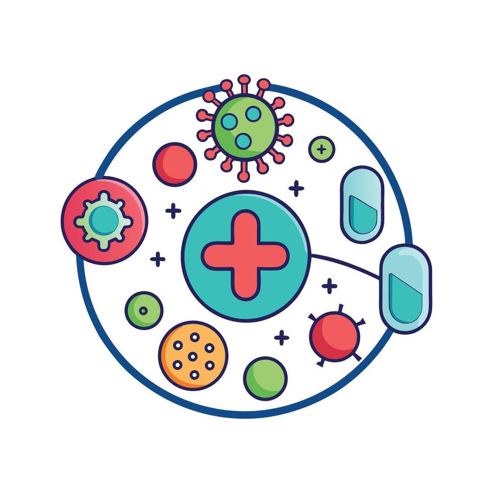 MultidrugResistant Bacteria Spread in Hospital Settings vector