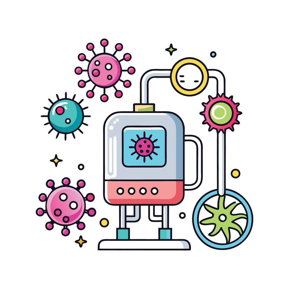 Investigating Pathogenic Bacteria in Healthcare Settings vector