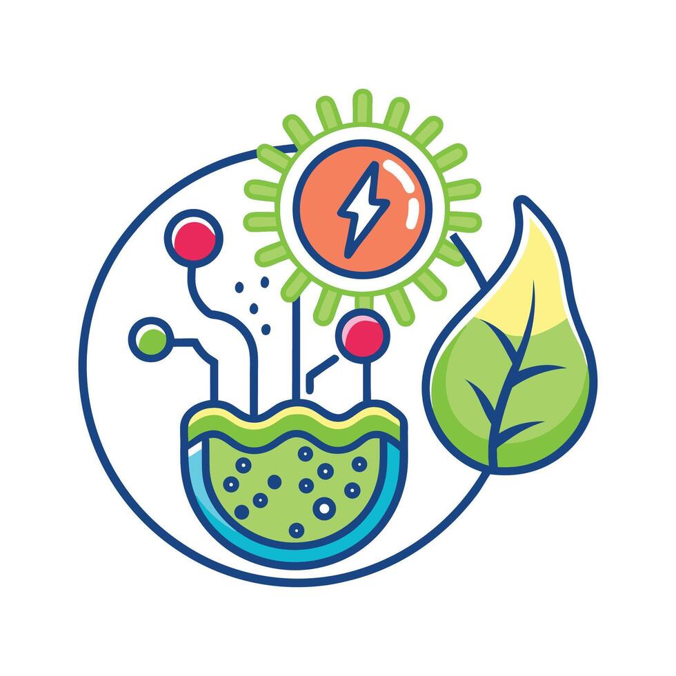 Photosynthetic Bacteria Producing Energy Overview vector