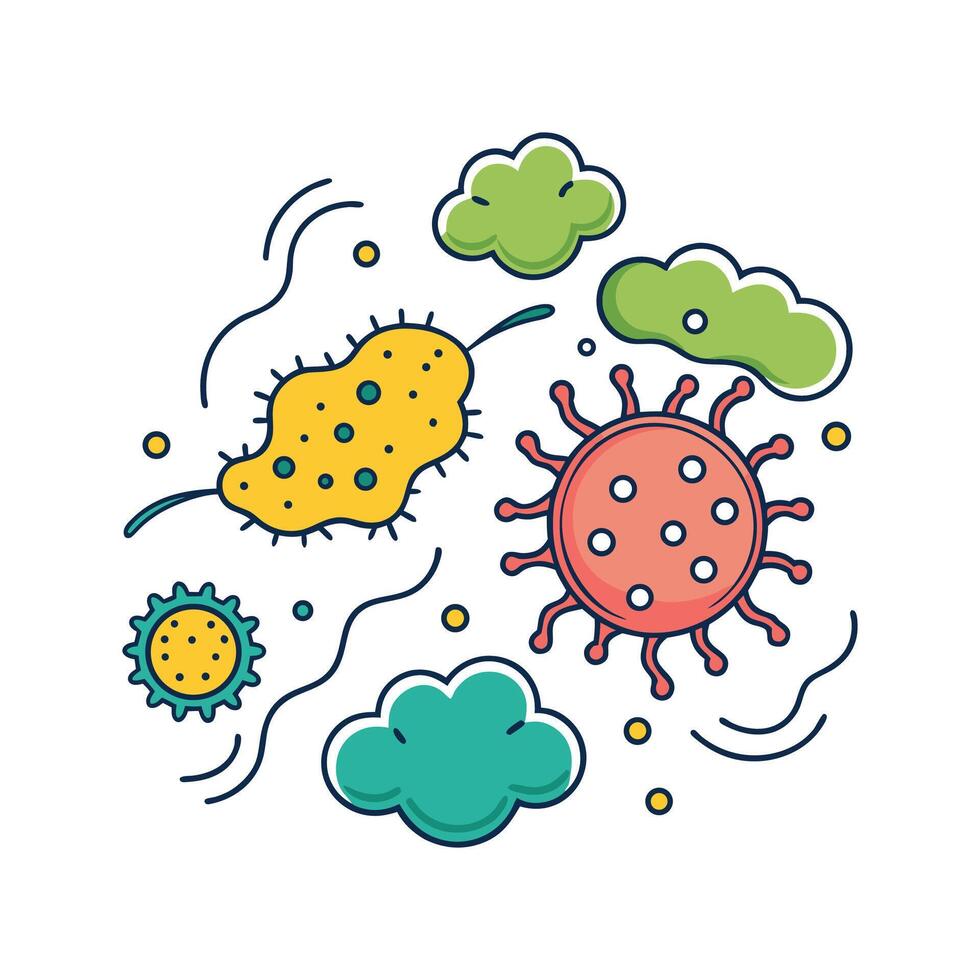 Pathogenic Bacteria Transmission in Air vector