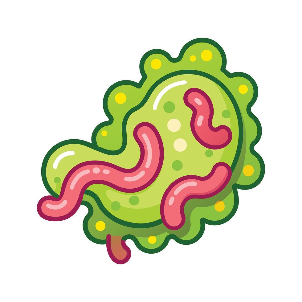 Slimy Biofilm Formation by Bacteria vector