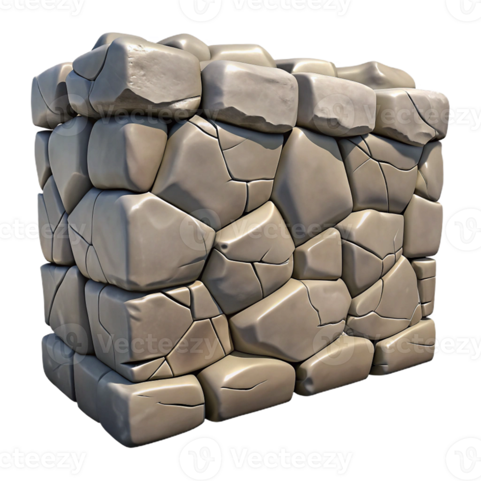 wonderful modern Cracked Stone Wall Texture Isolated for Vintage Design original png