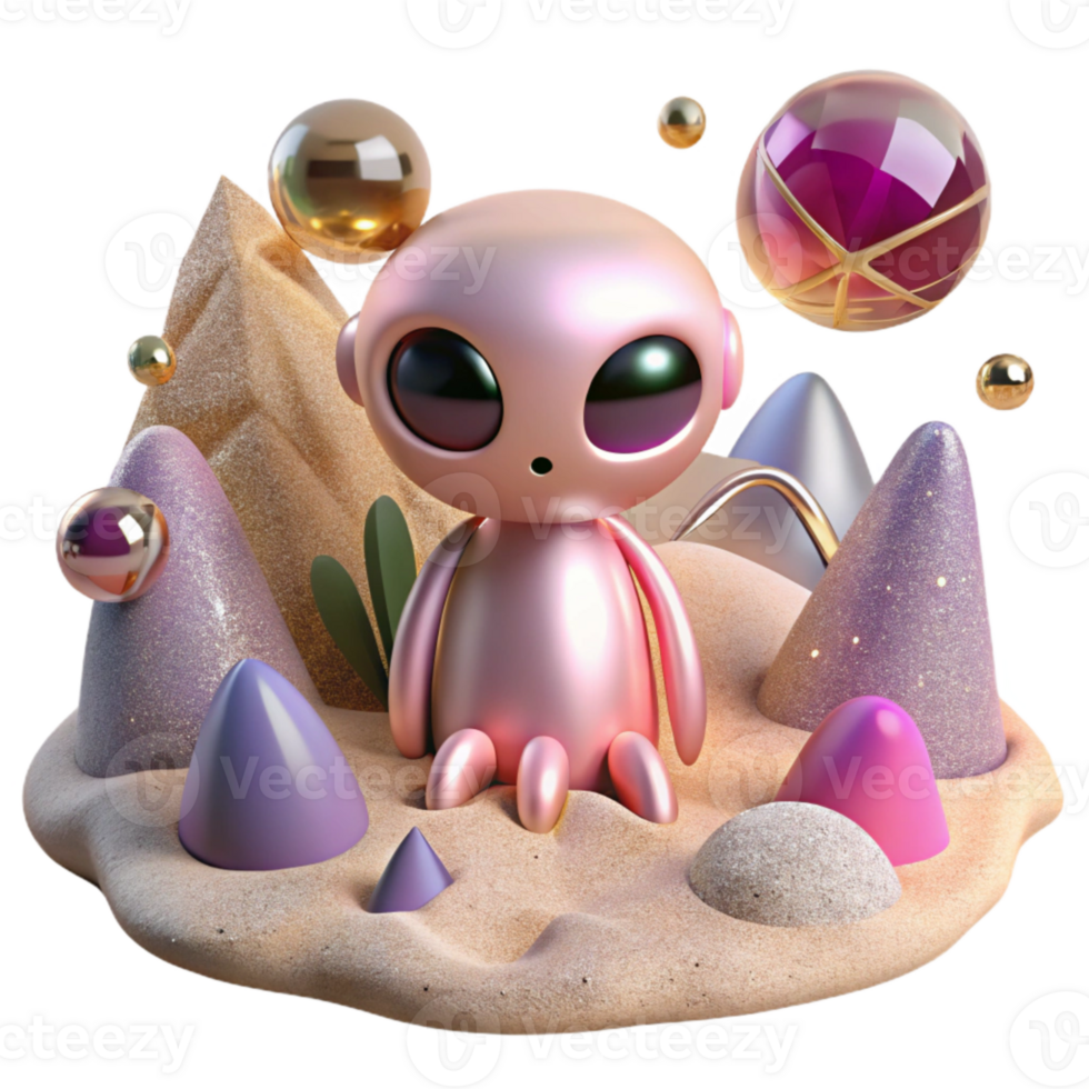 dramatic rustic Pink Alien Sand Dunes Transparent for Fantasy Art premium png