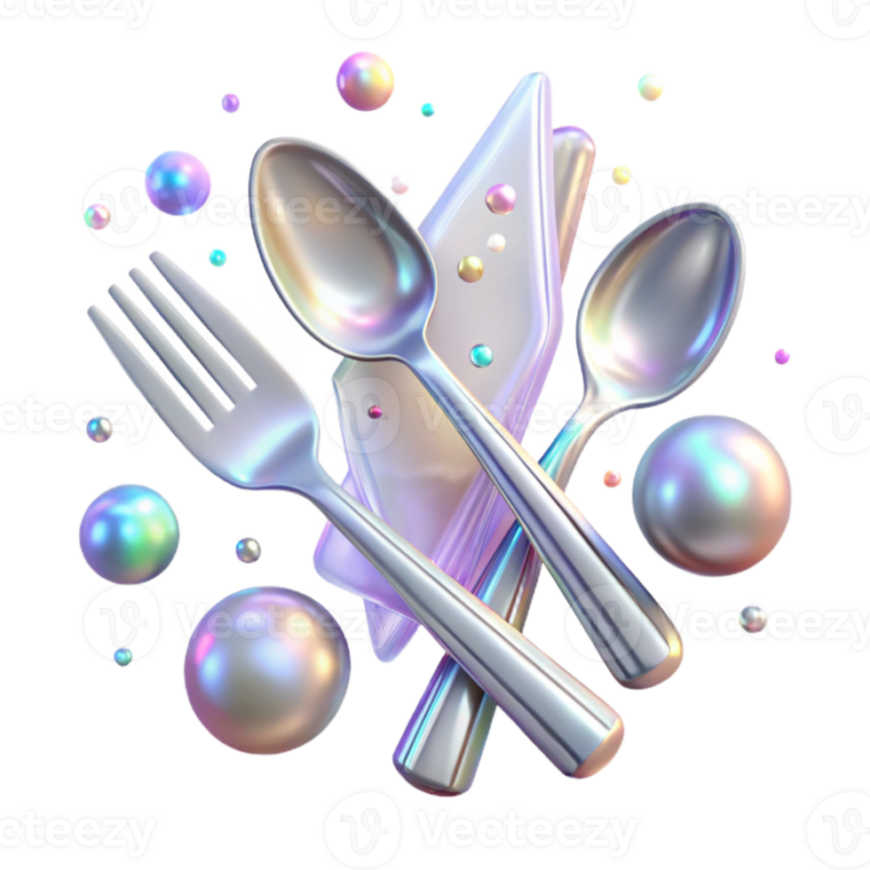 vibrant traditional Plastic Cutlery Texture Isolated for Food Photography premium png