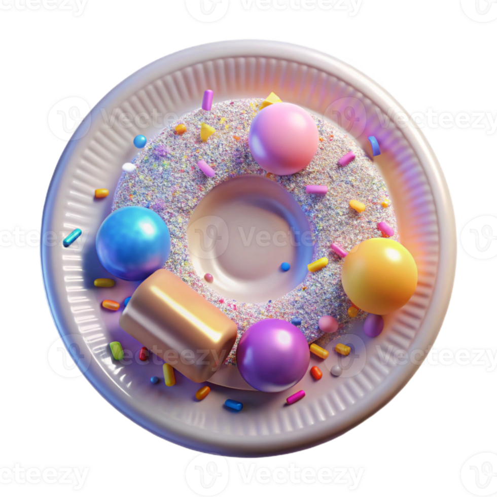 dramatic minimalist Plastic Plate Texture Round Transparent for Food Presentation authentic png