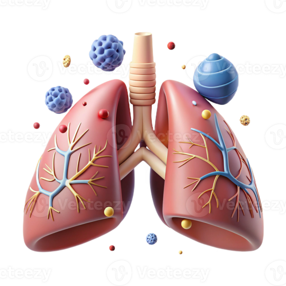 wonderful minimalist Respiratory System Front View Diagram Transparent for Pulmonary Studies png