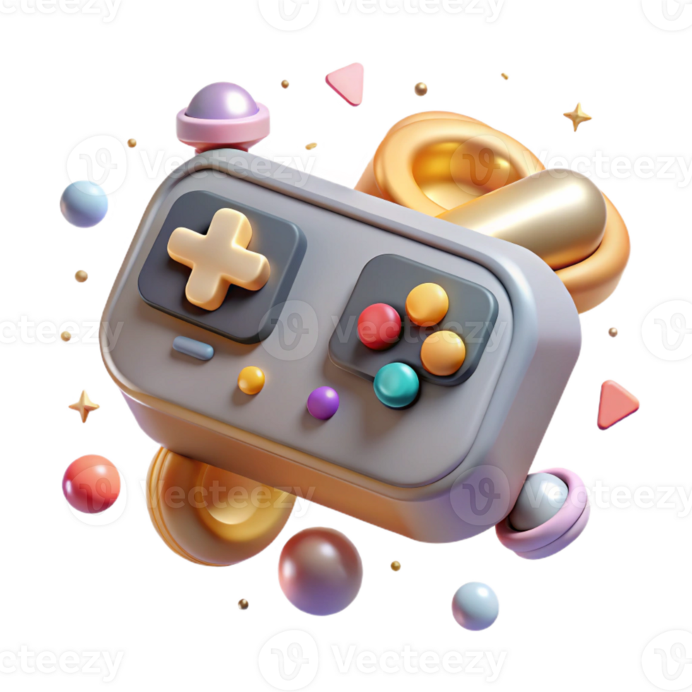 elegant traditional Retro Game Console Controller Transparent for Vintage Gaming high quality png