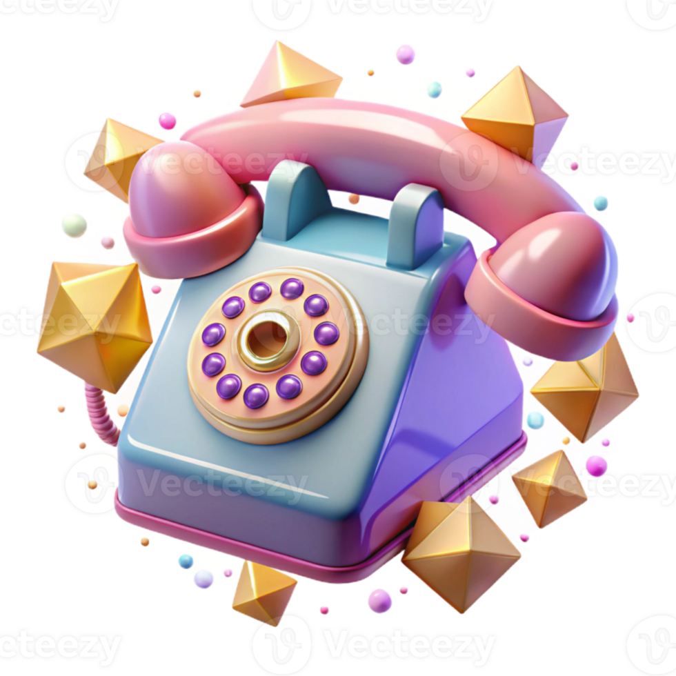 extraordinary abstract Retro Pop Art Style Telephone Transparent genuine png