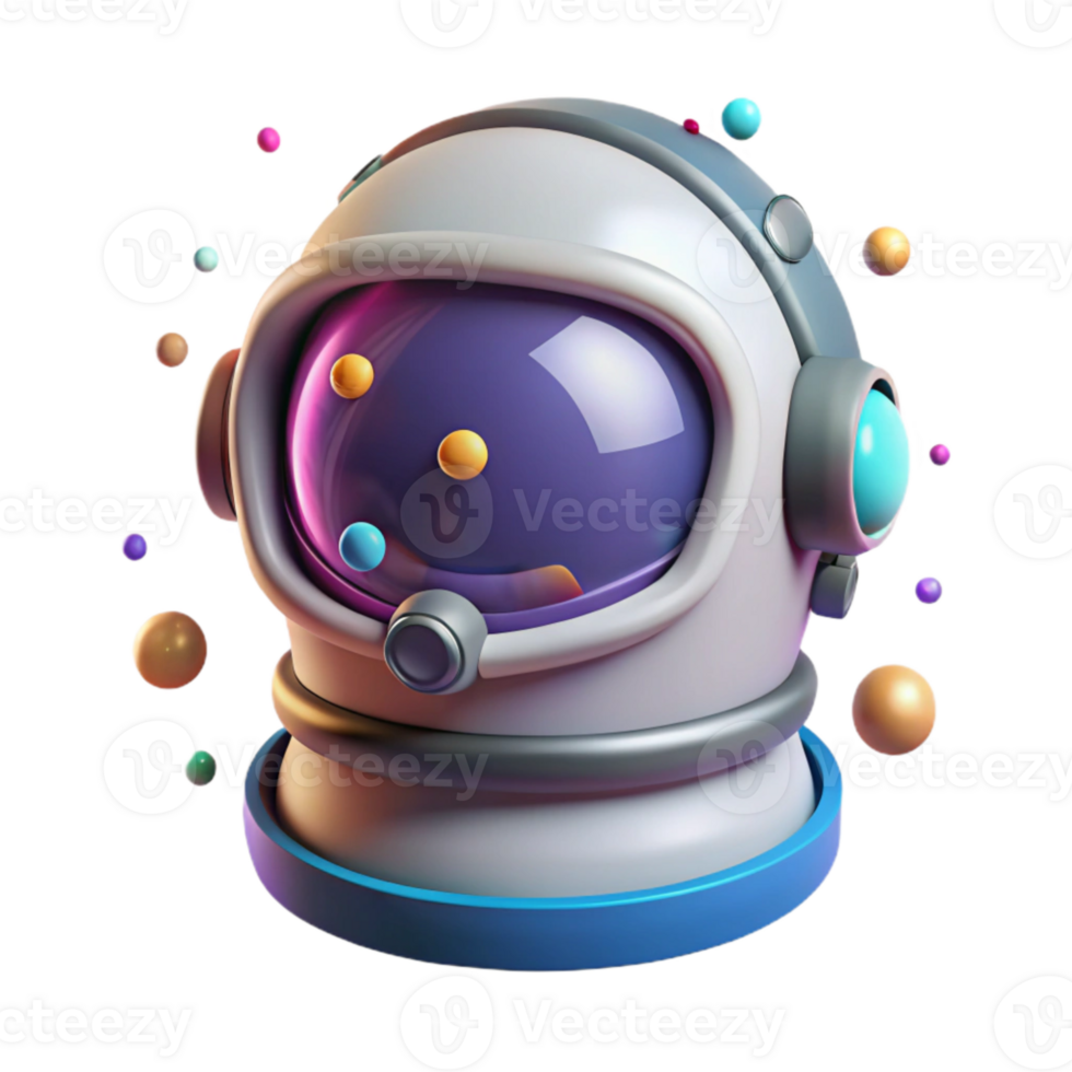 serene rustic Retro Space Helmet Transparent for Astronaut Illustrations premium png