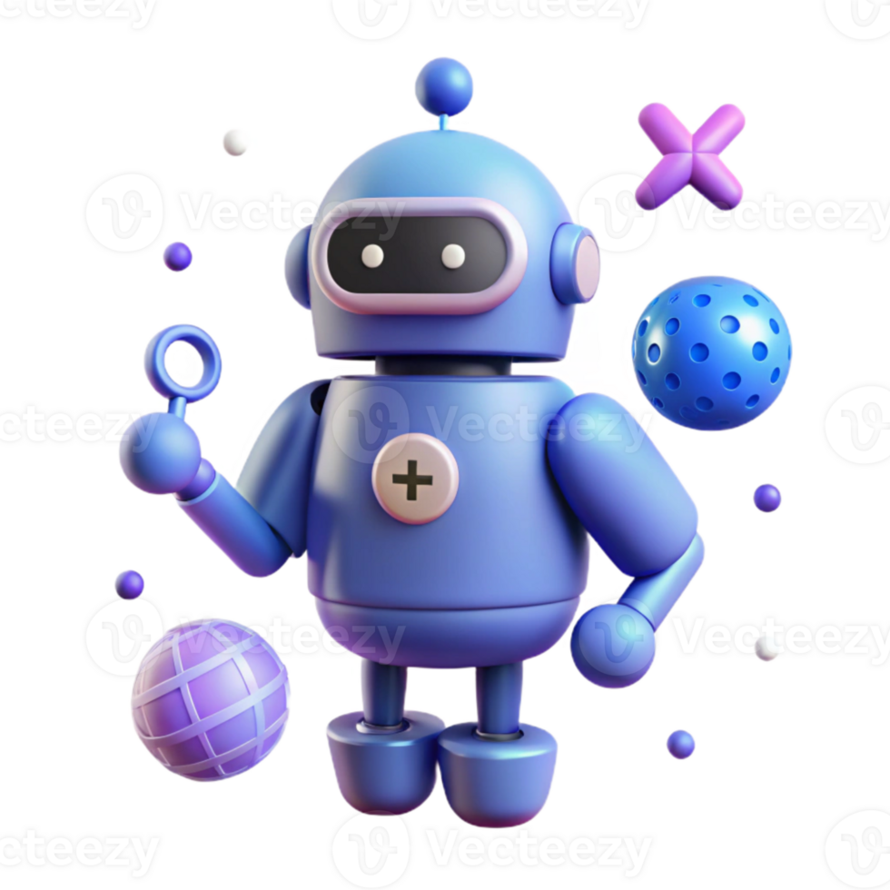 vibrant rustic Robot Silhouette with Bluetooth Icon Transparent for Device Pairing premium png