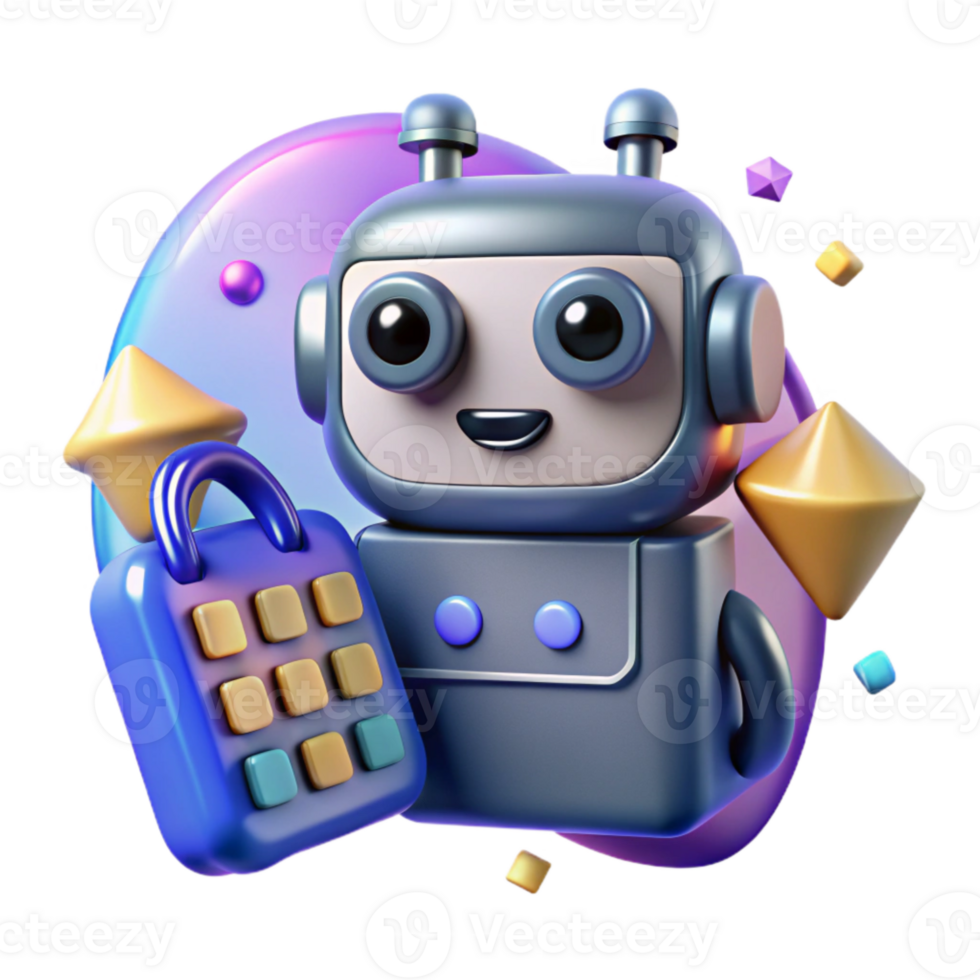 stunning contemporary Robot Silhouette with Calendar Icon Transparent for Scheduling original png