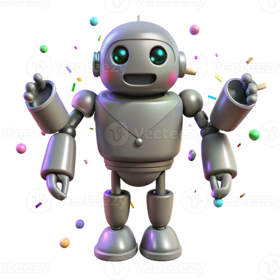 elegant classic Robot Silhouette with Claws Transparent for Robotics professional png
