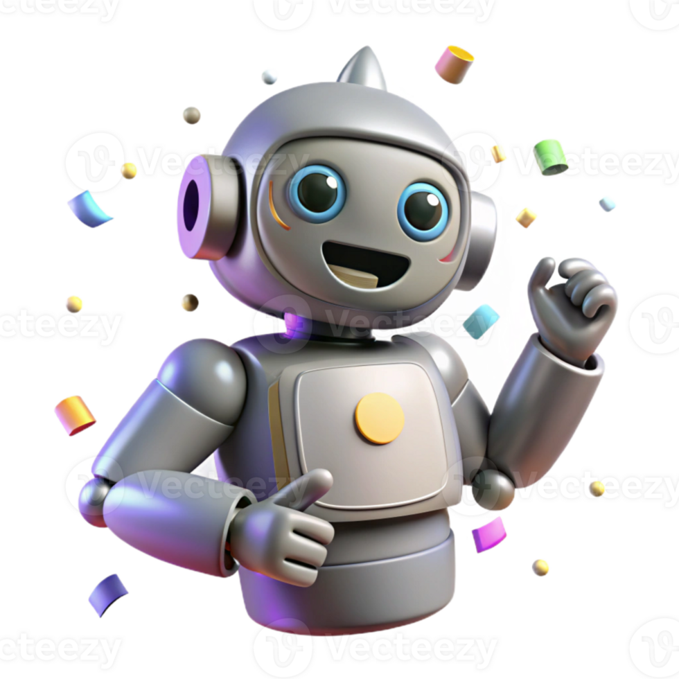 impressive traditional Robot Silhouette with Pause Button Transparent for Controls premium png